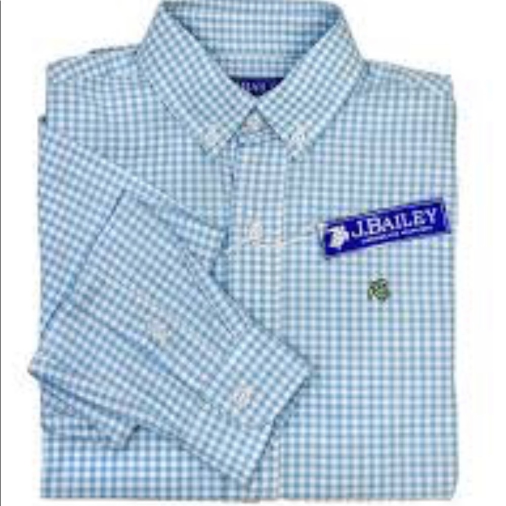 J. Bailey Boys- Blue Check Button Down Shirt